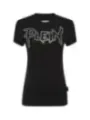 "Philipp Plein T-Shirts im Sale | Philipp Plein Damen T-Shirt Schwarz Herbst Winter Design online kaufen"|Planet-Deluxe