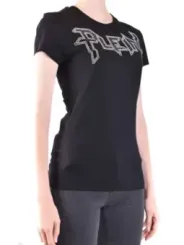 "Philipp Plein T-Shirts im Sale | Philipp Plein Damen T-Shirt Schwarz Herbst Winter Design online kaufen"|Planet-Deluxe