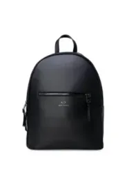 Grauer Armani Exchange Lederrucksack