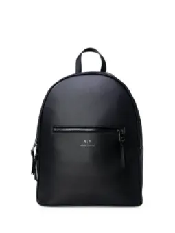 Grauer Armani Exchange Lederrucksack