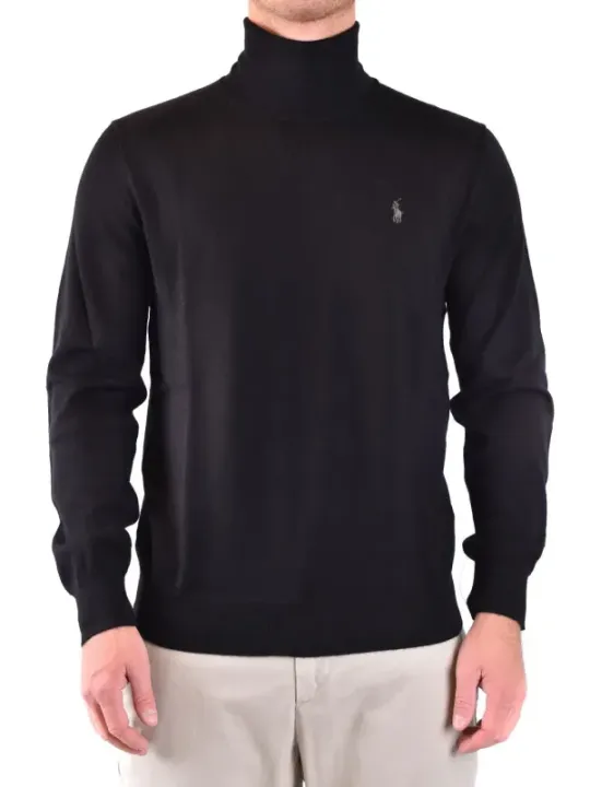 "Polo Ralph Lauren Pullover im Sale | Ralph Lauren Herrenpullover Schwarz Hochkragen Wolle online kaufen"|Planet-Deluxe