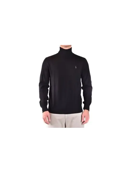 "Polo Ralph Lauren Pullover im Sale | Ralph Lauren Herrenpullover Schwarz Hochkragen Wolle online kaufen"|Planet-Deluxe