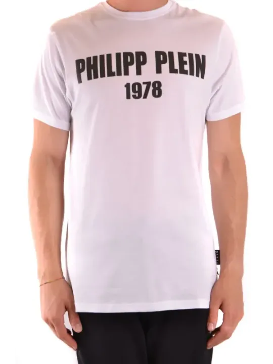 "Philipp Plein T-Shirts im Sale | Philipp Plein Herren TShirt HerbstWinter Schwarz Druck online kaufen"|Planet-Deluxe