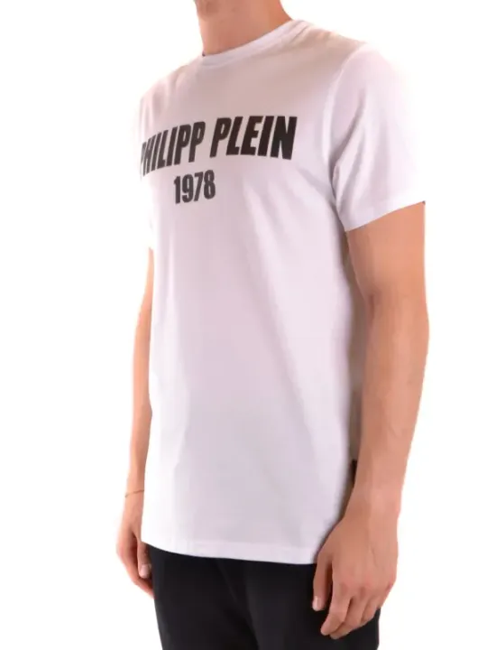 "Philipp Plein T-Shirts im Sale | Philipp Plein Herren TShirt HerbstWinter Schwarz Druck online kaufen"|Planet-Deluxe