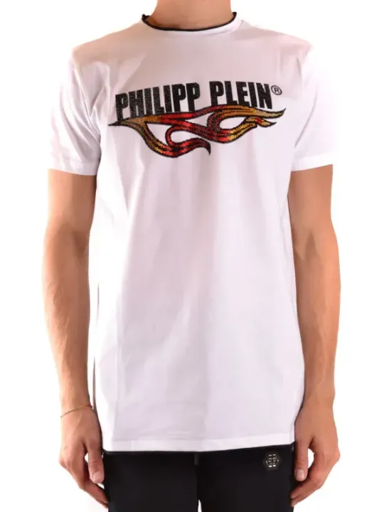 "Philipp Plein T-Shirts im Sale | Philipp Plein Herren TShirt Weiß Herbst Winter Edition online kaufen"|Planet-Deluxe