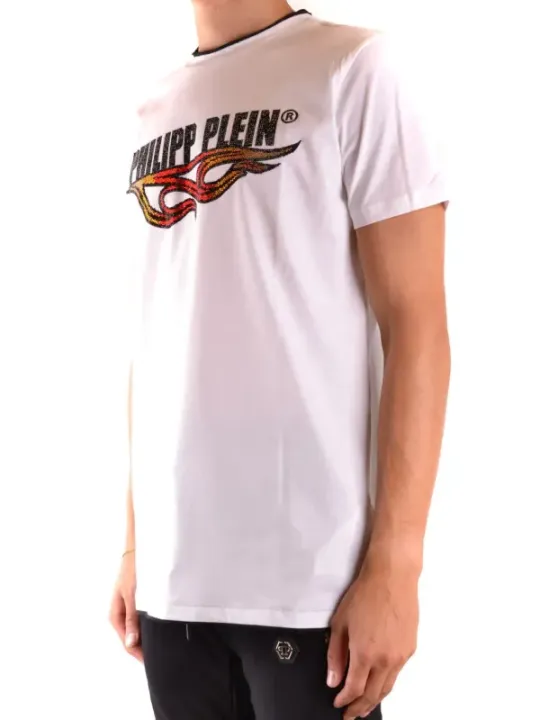 "Philipp Plein T-Shirts im Sale | Philipp Plein Herren TShirt Weiß Herbst Winter Edition online kaufen"|Planet-Deluxe