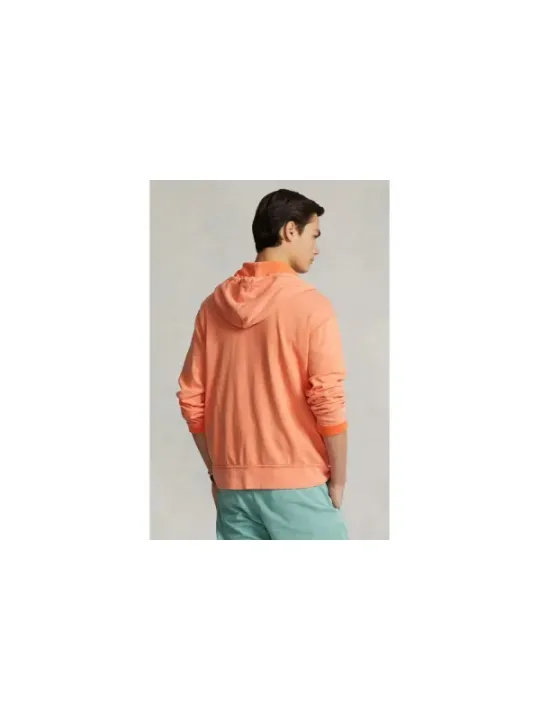 "Polo Ralph Lauren Sweatshirts im Sale | Polo Ralph Lauren Herren Fleece Hoodie Orange online kaufen"|Planet-Deluxe