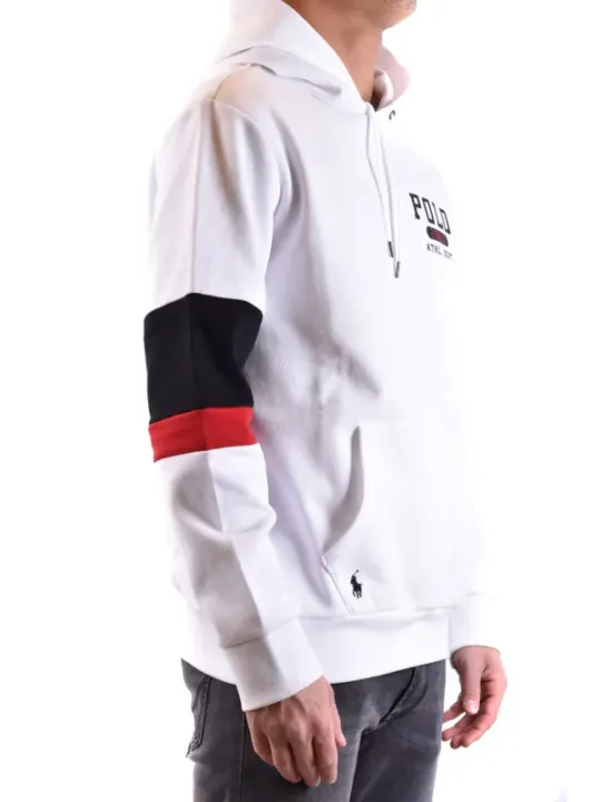 "Polo Ralph Lauren Sweatshirts im Sale | Polo Ralph Lauren Herren Fleece Hoodie Weiß Druck Langarm online kaufen"|Planet-Deluxe