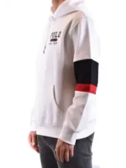 "Polo Ralph Lauren Sweatshirts im Sale | Polo Ralph Lauren Herren Fleece Hoodie Weiß Druck Langarm online kaufen"|Planet-Deluxe