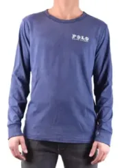 "Polo Ralph Lauren T-Shirts im Sale | Polo Ralph Lauren Herren Langarmshirt Blau Baumwolle online kaufen"|Planet-Deluxe