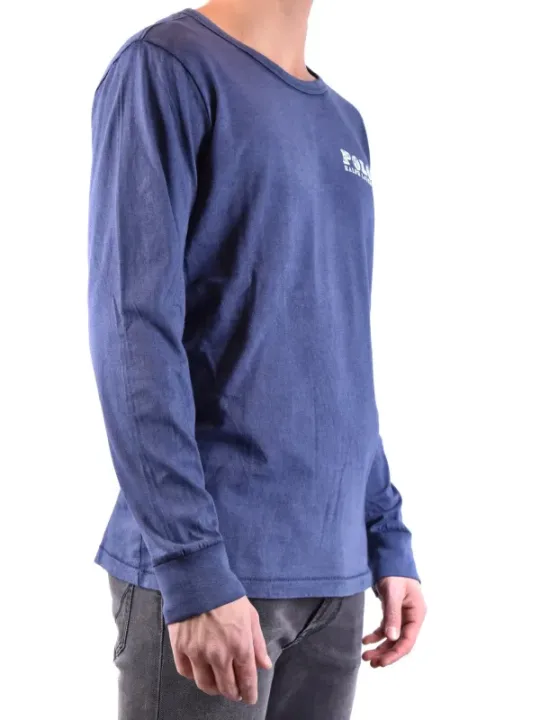 "Polo Ralph Lauren T-Shirts im Sale | Polo Ralph Lauren Herren Langarmshirt Blau Baumwolle online kaufen"|Planet-Deluxe