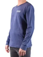 "Polo Ralph Lauren T-Shirts im Sale | Polo Ralph Lauren Herren Langarmshirt Blau Baumwolle online kaufen"|Planet-Deluxe