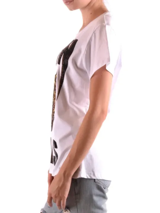 "Philipp Plein T-Shirts im Sale | Philipp Plein Damen Print TShirt Weiß Frühjahr Sommer online kaufen"|Planet-Deluxe