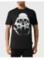 "Philipp Plein T-Shirts im Sale | Philipp Plein Herren T-Shirt Herbst/Winter Schwarz Druck online kaufen"|Planet-Deluxe