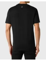 "Philipp Plein T-Shirts im Sale | Philipp Plein Herren T-Shirt Herbst/Winter Schwarz Druck online kaufen"|Planet-Deluxe