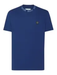 "Philipp Plein T-Shirts im Sale | Philipp Plein Herren T-Shirt Blau Herbst Winter Baumwolle online kaufen"|Planet-Deluxe