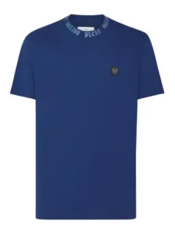 Philipp Plein Herren T-Shirt Blau - Baumwolle Herbst/Winter