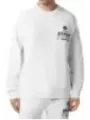 "Philipp Plein Sweatshirts im Sale | Philipp Plein Herren Fleece Sweatshirt Frühling Sommer Weiß online kaufen"|Planet-Deluxe