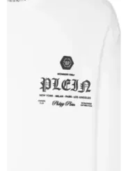"Philipp Plein Sweatshirts im Sale | Philipp Plein Herren Fleece Sweatshirt Frühling Sommer Weiß online kaufen"|Planet-Deluxe