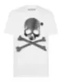 "Philipp Plein T-Shirts im Sale | Plein Herren TShirt Weiß HerbstWinter Druck Kurzarm online kaufen"|Planet-Deluxe