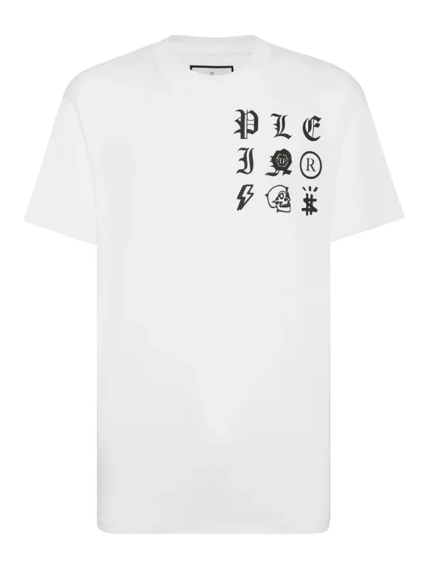 "Philipp Plein T-Shirts im Sale | Philipp Plein Herren T-Shirt Weiß Druck Kurzarm Herbst Winter online kaufen"|Planet-Deluxe "Philipp Plein T-Shirts im Sale | Philipp Plein Herren T-Shirt Weiß Druck Kurzarm Herbst Winter online kaufen"|Planet-Deluxe