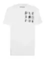"Philipp Plein T-Shirts im Sale | Philipp Plein Herren T-Shirt Weiß Druck Kurzarm Herbst Winter online kaufen"|Planet-Deluxe