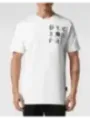 "Philipp Plein T-Shirts im Sale | Philipp Plein Herren T-Shirt Weiß Druck Kurzarm Herbst Winter online kaufen"|Planet-Deluxe