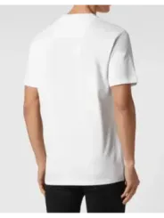 "Philipp Plein T-Shirts im Sale | Philipp Plein Herren T-Shirt Weiß Druck Kurzarm Herbst Winter online kaufen"|Planet-Deluxe