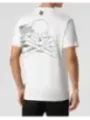 "Philipp Plein T-Shirts im Sale | Philipp Plein Herren TShirt Weiß Herbst Winterdruck online kaufen"|Planet-Deluxe