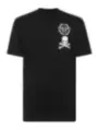 "Philipp Plein T-Shirts im Sale | Philipp Plein Herren T-Shirt Schwarz Druck Herbst Winter online kaufen"|Planet-Deluxe