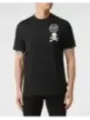 "Philipp Plein T-Shirts im Sale | Philipp Plein Herren T-Shirt Schwarz Druck Herbst Winter online kaufen"|Planet-Deluxe