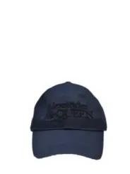 "Alexander Mcqueen Caps & Mützen im Sale | Alexander McQueen Herren Sommerhut Blau Baumwolle online kaufen"|Planet-Deluxe