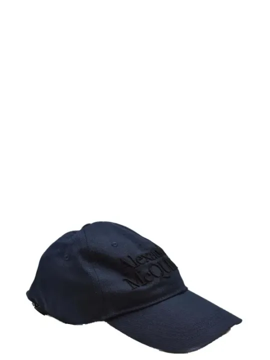 "Alexander Mcqueen Caps & Mützen im Sale | Alexander McQueen Herren Sommerhut Blau Baumwolle online kaufen"|Planet-Deluxe