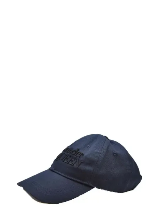 "Alexander Mcqueen Caps & Mützen im Sale | Alexander McQueen Herren Sommerhut Blau Baumwolle online kaufen"|Planet-Deluxe