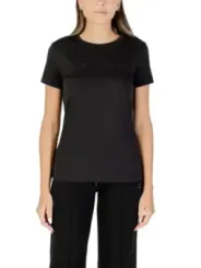 "Armani Exchange T-Shirts im Sale | Armani Exchange Damen T-Shirt Schwarz Druck Herbst/Winter online kaufen"|Planet-Deluxe