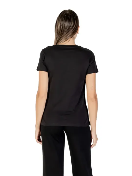 "Armani Exchange T-Shirts im Sale | Armani Exchange Damen T-Shirt Schwarz Druck Herbst/Winter online kaufen"|Planet-Deluxe