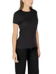 "Armani Exchange T-Shirts im Sale | Armani Exchange Damen T-Shirt Schwarz Druck Herbst/Winter online kaufen"|Planet-Deluxe