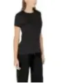 "Armani Exchange T-Shirts im Sale | Armani Exchange Damen T-Shirt Schwarz Druck Herbst/Winter online kaufen"|Planet-Deluxe