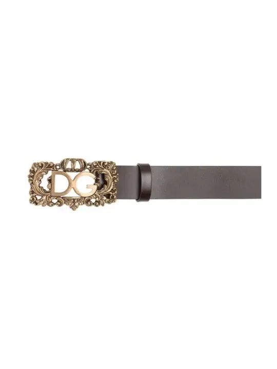 "Dolce & Gabbana Gürtel im Sale | Dolce & Gabbana Damen Gürtel - Eleganter Schwarzer Ledergürtel mit Schnalle für Herbst/Winter Kollektion online kaufen"|Planet-Deluxe