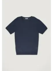 "Fashion Brand T-Shirts im Sale | "Fashion Brand Herren T-Shirt - Einfarbig Blau, Kurzarm, Rundhals - Herbst/Winter Kollektion" online kaufen"|Planet-Deluxe