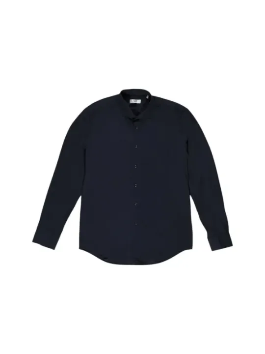 "Fashion Brand Hemden im Sale | Fashion Brand Herrenhemd – Einfarbig Blau, Klassischer Kragen, Herbst/Winter Kollektion online kaufen"|Planet-Deluxe