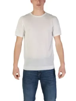 Herren T-Shirt Weiß - Kurzarm, Rundhals, Herbst/Winter