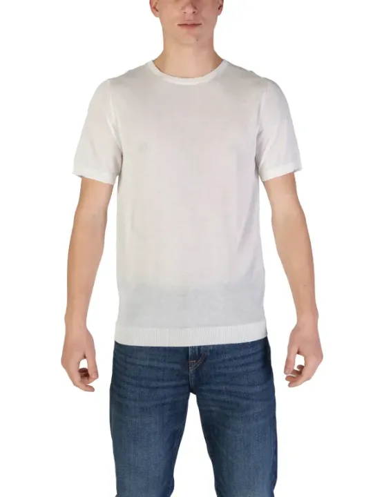 "Fashion Brand T-Shirts im Sale | Fashion Brand Herren T-Shirt Weiß - Kurzarm, Rundhals, Herbst/Winter Kollektion - Artikelcode 9031124 online kaufen"|Planet-Deluxe