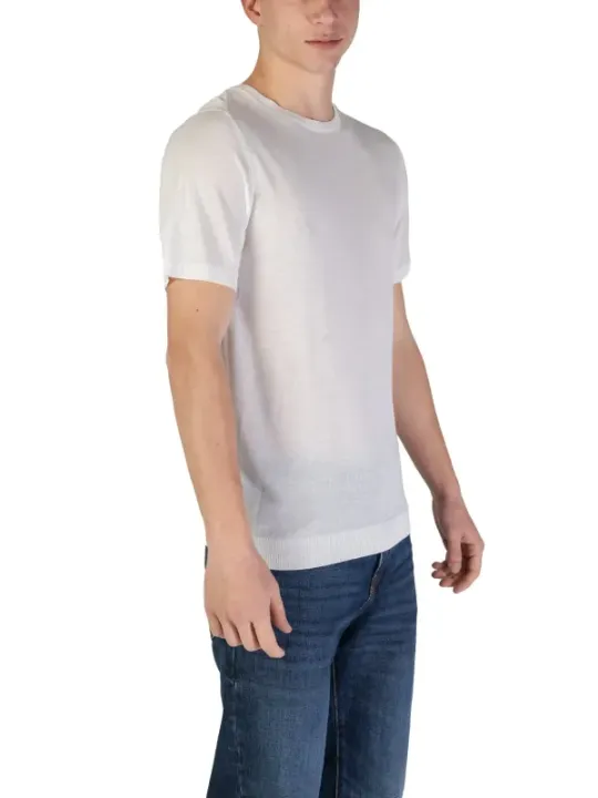 "Fashion Brand T-Shirts im Sale | Fashion Brand Herren T-Shirt Weiß - Kurzarm, Rundhals, Herbst/Winter Kollektion - Artikelcode 9031124 online kaufen"|Planet-Deluxe