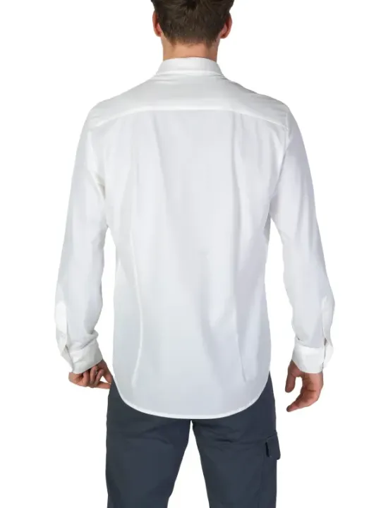 "Fashion Brand Hemden im Sale | Fashion Brand Herrenhemd Weiß - Einfarbig, Langarm, Klassischer Kragen, Herbst/Winter Kollektion  online kaufen"|Planet-Deluxe