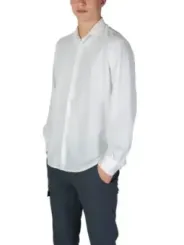 "Fashion Brand Hemden im Sale | Fashion Brand Herrenhemd Weiß - Einfarbig, Langarm, Klassischer Kragen, Herbst/Winter Kollektion  online kaufen"|Planet-Deluxe