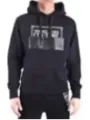 "Versace Jeans Couture Sweatshirts im Sale | Versace Jeans Couture Herren-Sweatshirt mit Kapuze, V-Ausschnitt und Print – Schwarz, 100% Baumwolle – Frühjahr/Sommer Koll online kaufen"|Planet-Deluxe