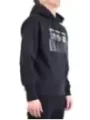 "Versace Jeans Couture Sweatshirts im Sale | Versace Jeans Couture Herren-Sweatshirt mit Kapuze, V-Ausschnitt und Print – Schwarz, 100% Baumwolle – Frühjahr/Sommer Koll online kaufen"|Planet-Deluxe