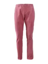 "Dondup Hosen im Sale | Dondup Herren Pantaloni - Rosa Baumwollhose mit Reißverschluss und Vordertaschen für Herbst/Winter online kaufen"|Planet-Deluxe