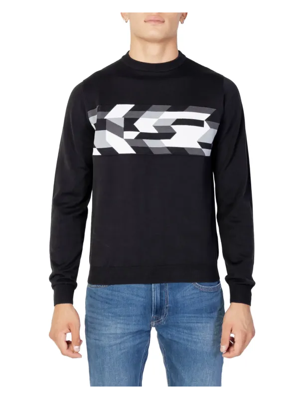 Schwarzes AM Logo Langarmshirt Schwarzes AM Logo Langarmshirt